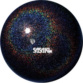 SASAKI M207BRMF Gymnastics Ball, F.I.G. (International Gymnastics Federation) Certified, Stella Black
