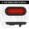 Linkitom 6 Inchs Submersible Oval LED Stop/Turn Trailer Tail Light