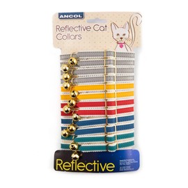 Ancol Cat Collar Reflective x 12 Display Card [DCse 12]