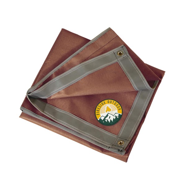 Campfire Defender Protect Preserve The Original Ember Mat | 67" x 60" | USA Based | Fire Pit Mat | Grill Mat | Protect Your Deck, Patio, Lawn or Campsite from Popping Embers