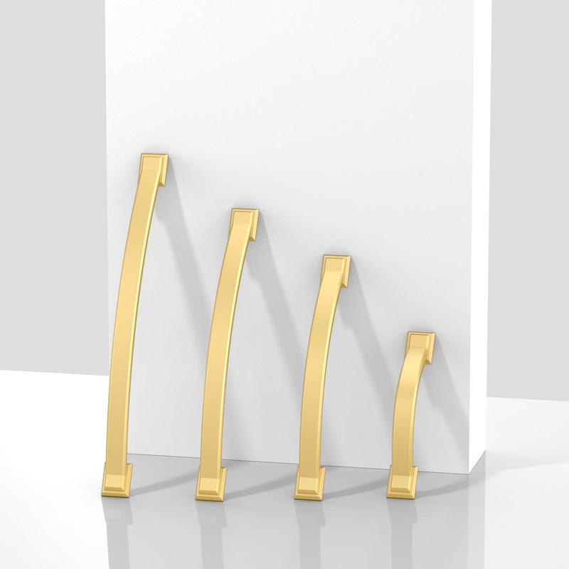 Asimerdeco 10 Pack Brushed Gold Cabinet Pulls 3 Inch(76mm) Kitchen