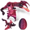 Aousin 3D Printed Dragon with Movable Wings & Flying Baby