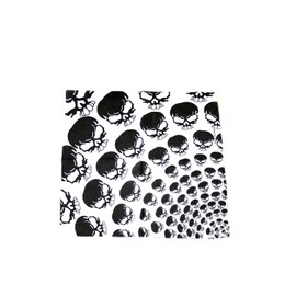 Zac's Alter Ego White Graduated Spider Skull Print Bandana/Wrist Wrap/Durag/Face Mask