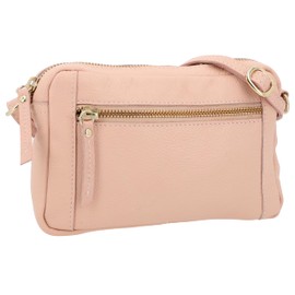 Gusti Dominic Leather Shoulder Bag Vintage Pink Leather, pink