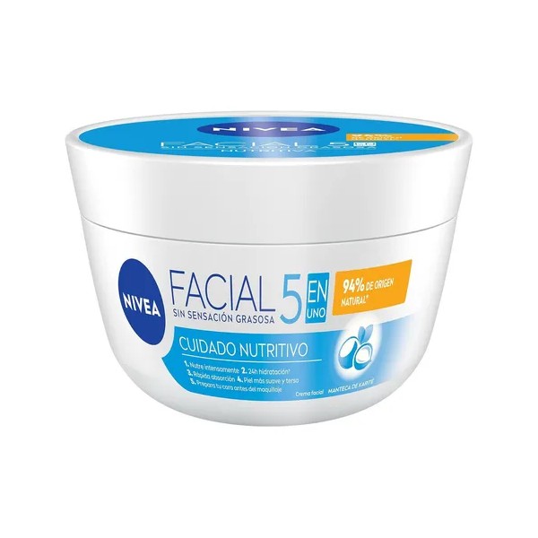 Crema Facial Hidratante NIVEA 5en1 Sensación Ligera 200 ml