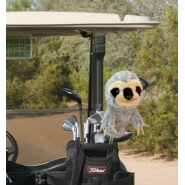 Daphne's Headcovers Sloth Golf Headcover, Grey-Tan