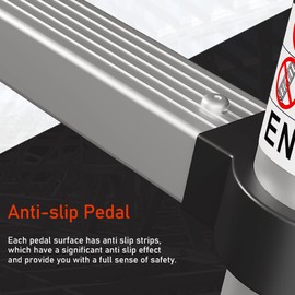 ARCHOM Telescoping Ladder with Hooks 10.5 FT - Aluminum Telescopic Ladder with Stabilizer - Retractable Extension Ladders for Home Loft Roof RV Work with EN131 Certification - 330lbs Max Capacity