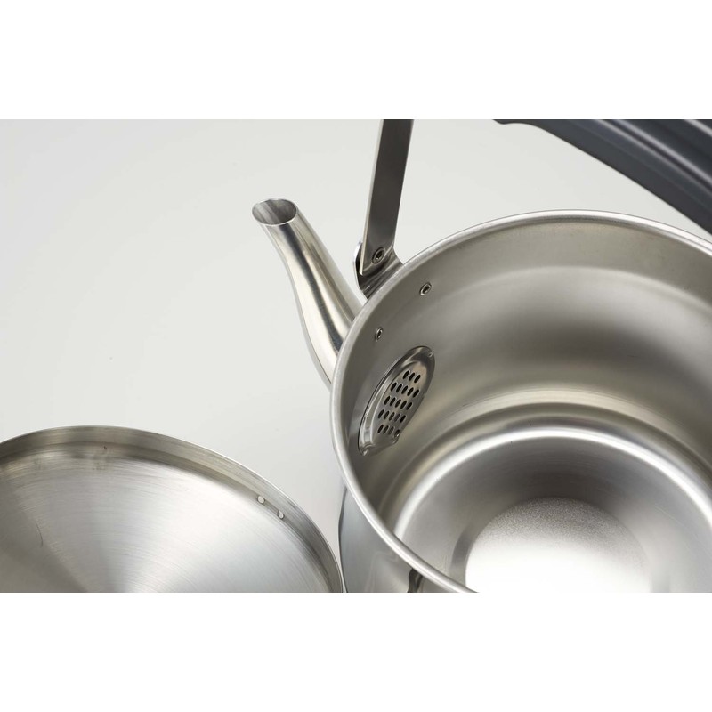Pearl Metal Elmers Stainless Steel Wide Mouth Kettle, 3.4 qt