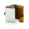 C-secure Card Holder in Mustard Brown Italian Leather RFID NFC
