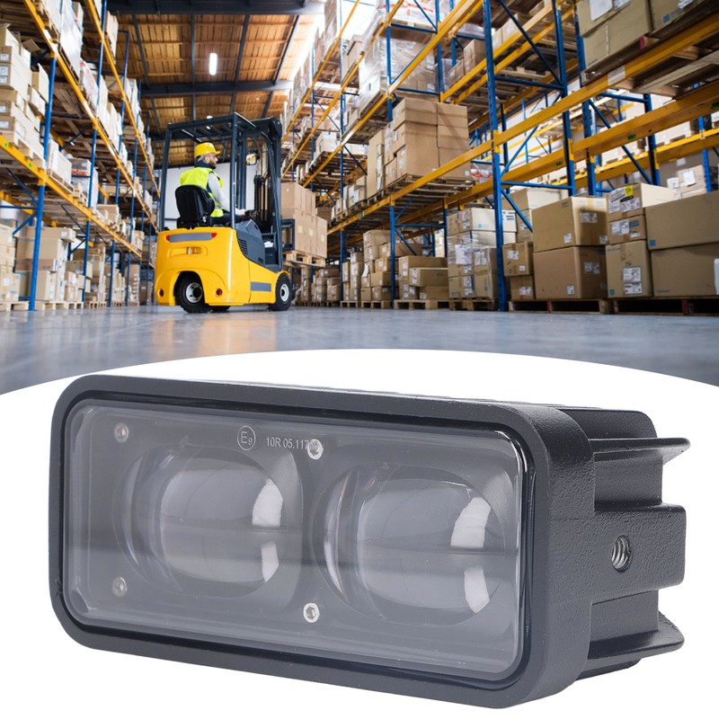 Double Lens LED Forklift Safety Light Robust High Brightness Straight