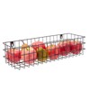 Farmlyn Creek Wall Storage Basket Organizer - Black Metal 3-Piece