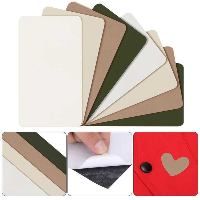 8 Pieces Nylon Repair Patch Self-Adhesive Waterproof Lightweight Repair Patch
