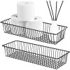 Sheechung Farmhouse Decor Metal Wire Storage Organizer Bin Basket(2 Pack)