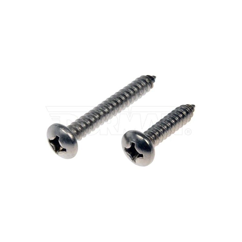 DORMAN Self Tapping Screws, Stainless Steel, Pan Head