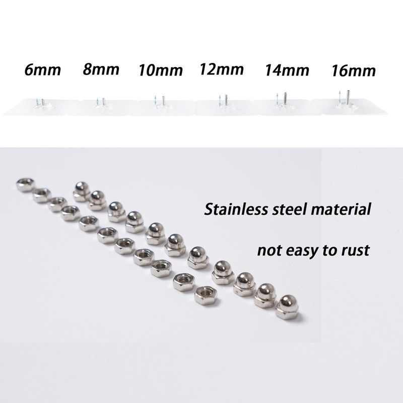 LAJAR 18 Pack Adhesive Wall Screws Hanging Nails, Seamless Screws