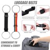 elook Luggage Straps, 2PCS Suitcase Straps, Adjustable Luggage Straps for