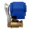 SENSTREE 1/2" Motorized Ball Valve, Brass Electric Ball Valve, DC9-24V