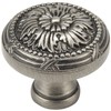 Cosmas® 9460AS Antique Silver Cabinet Hardware Round Knob - 1-1/4" Diameter