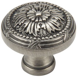 Cosmas® 9460AS Antique Silver Cabinet Hardware Round Knob - 1-1/4" Diameter