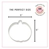 Pumpkin Cookie Cutter – 5 Inch Fall Baking Shape for