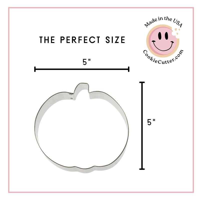 Pumpkin Cookie Cutter – 5 Inch Fall Baking Shape for