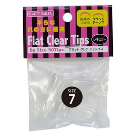 ビューティーネイラー ネイルチップ フラット レギュラー レフィル クリア BBS2N-7 50P