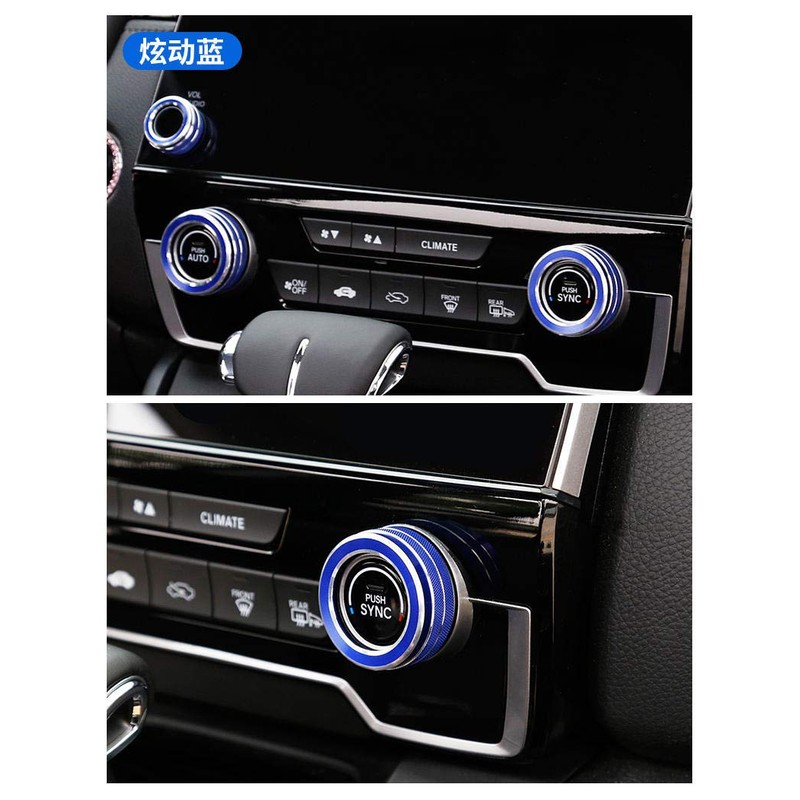 Aluminum Centre Console Cover Compatible with Honda CRV CR-V 2017