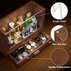 Miratino Cologne Organizer for Men, Wood Cologne Stand with Drawer,