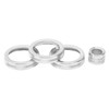 4Pcs A/C Knob Ring Trim Volume Adjuster Decor Fit for