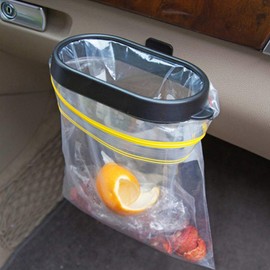 Gigicloud Foldable Car Organizer Frame, Car Trash Bag Holder, Automobile Garbage Bin Hanging Rack, Kitchen Trash Bin Garbage Bags Storage Rack