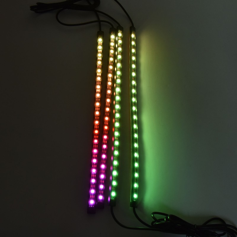RGBW Music LED Car Interior Strip Light Music Car Interior