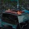 CAMPINGMOON Folding Campfire Grill Grate Open Fire Cooking Camping Portable