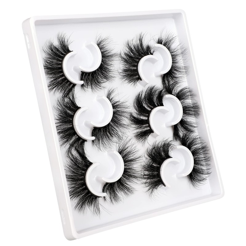 Mink Lashes Fluffy Eyelashes Dramatic Long Wispy Fake Eyelashes Thick