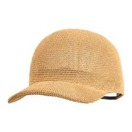 Summer Unisex Paper Straw Baseball Cap Stylish Beach Cap Woven Visor Sunhat Travel Outdoor Sports Cap Camel