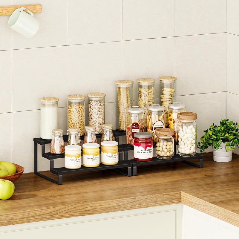 Giikin 3 Tier Spice Rack, Set of 2 Spice Rack