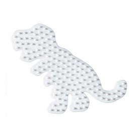 Hama Beads 10.322 Hama Pegboard Dinosaur, White, Klein