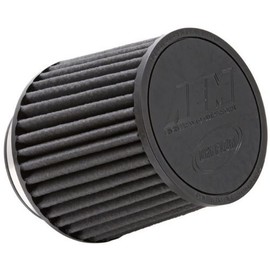 AEM 21-203BF Universal DryFlow Clamp-On Air Filter: Round Tapered; 3 in (76 mm) Flange ID; 5.125 in (130 mm) Height; 6 in (152 mm) Base; 5.125 in (130 mm) Top