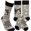 Primitives by Kathy Less People More Cats Colorful Socks