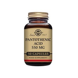 Solgar Pantothenic Acid 550 mg Vegetable Capsules - Pack of 50