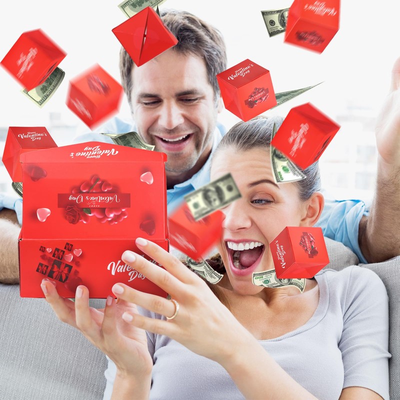 Valentine's Day Explosion Gift Box, Surprise Gift Box Exploding, Surprise