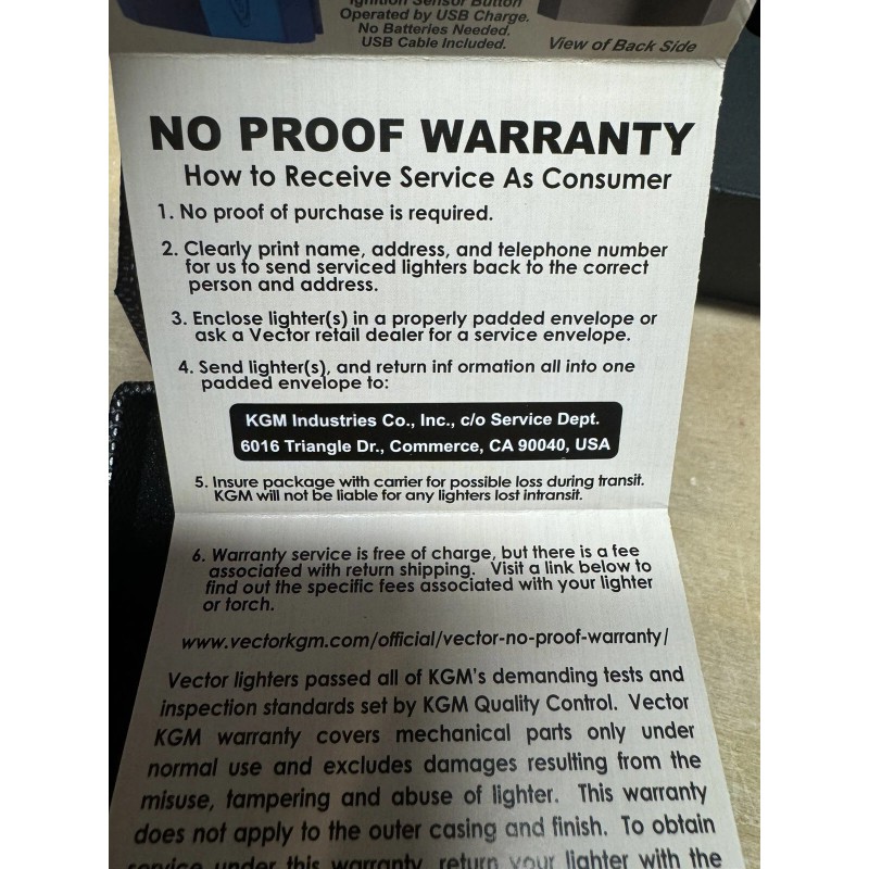 Vector AZTECH - Wind Resistant Large Single Jet Torch Lighter