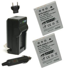 Wasabi Power Battery (2-Pack) and Charger for Nikon EN-EL8 and Nikon Coolpix P1, P2, S1, S2, S3, S5, S6, S7, S7c, S8, S9, S50, S50c, S51, S51c, S52, S52c, Cool-Station MV-11, MV-12