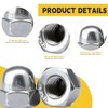 60 Pcs M8 Dome Cap Nuts, A2 V2A Metric Nut