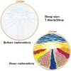 4 Sets Embroidery Starter Kit with Pattern and Instructions, DIY