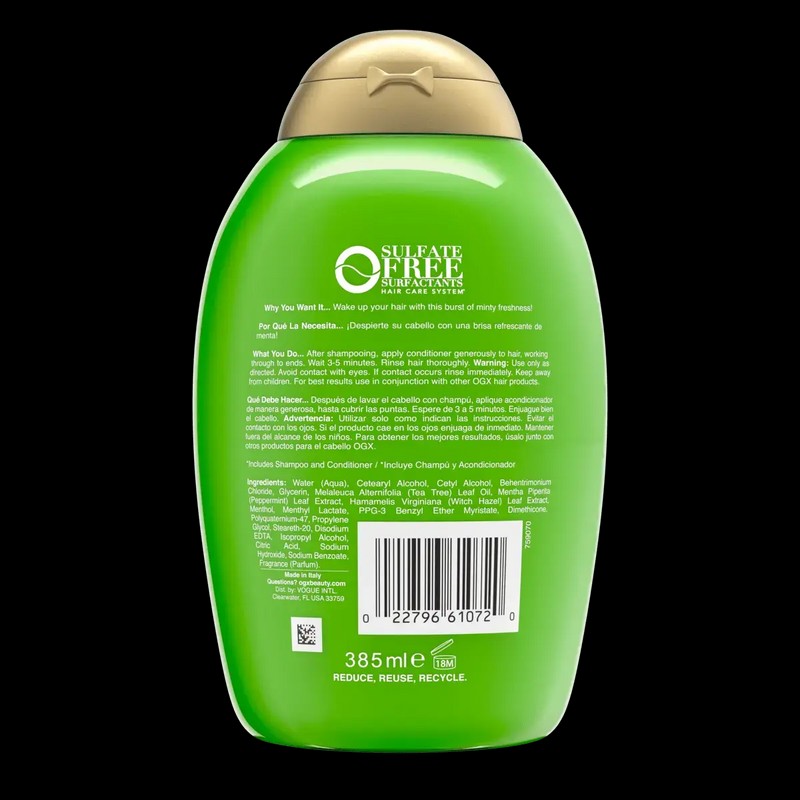 OGX Beauty Extra Strength Refreshing Scalp and Tea Tree Mint