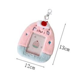 zaoalife Plush Photocard Holder,Plush Keychain,Photo card holder keychain,Cute Photocard Holder with Keychain, Idol Id Card Sleeve Bank Card Holder Protector