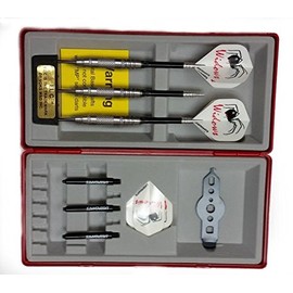 LaserDarts Silver Widow Fixed Point Tungsten Steel Tip Darts Knurled Barrel 23 Gram