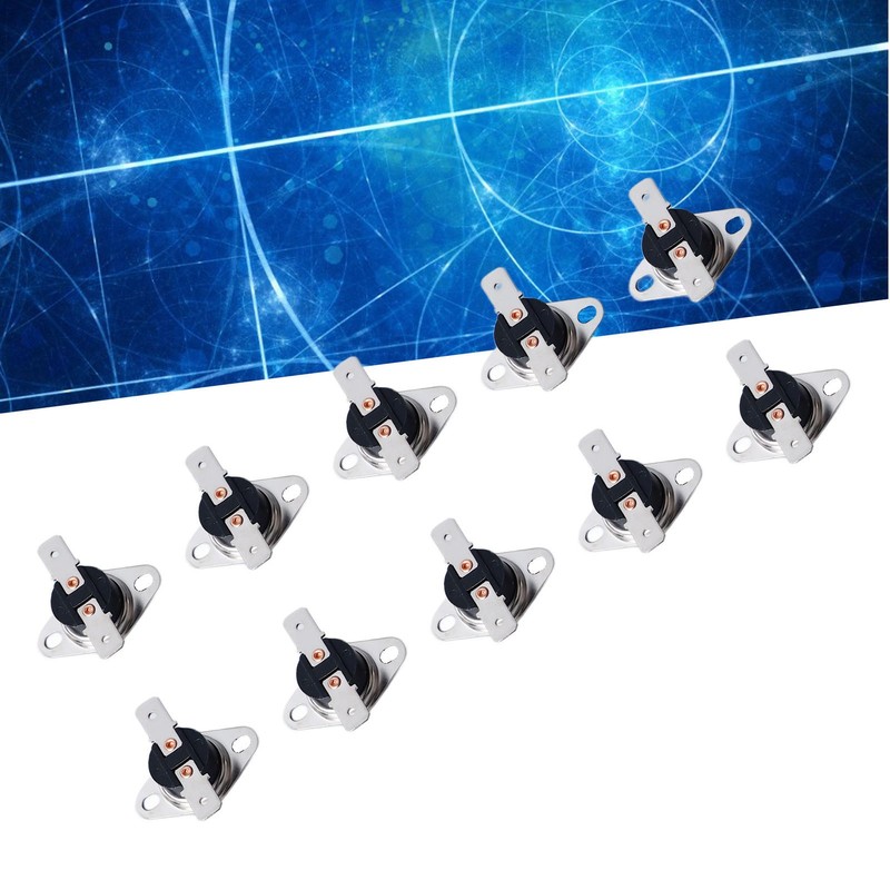 10Pcs Thermal Control Switch Normally Closed NC Temp Controller 100