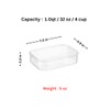 Lustroware Micro Clear Transparent Food Storage Containers with Lids –