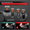 Knife Sharpener, 6 Adjustable Sharpening Angle, Coarse & Fine Knife